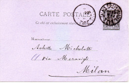 Nr. 116,  Ganzsache   Frankreich 1890 - Otros & Sin Clasificación