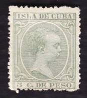 CUBA  1890  -  YT  76  - Alphonse XIII    - Oblitéré - Cote 0.75e - Prefilatelia