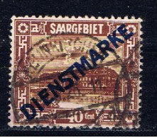DR+ Saargebiet 1922 Mi 8 Dienstmarke - Oblitérés