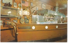 Portland OR Oregon, Wachsmuth Oyster Bar Restaurant Interior View Boat Decor, C1960s Vintage Postcard - Portland