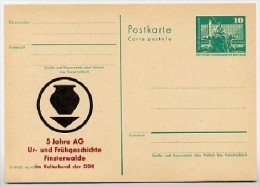 DDR P79-26b-80 C123-a Postkarte PRIVATER ZUDRUCK Ur- Frühgeschichte Finsterwalde 1980 - Private Postcards - Mint