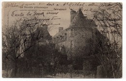 CP, 85, SAINTE HERMINE, Le Vieux Château, écrite, Voyagé En 1906 - Sainte Hermine