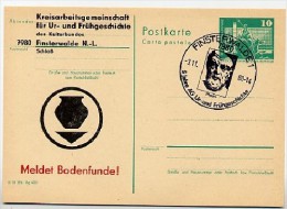 DDR P79-27a-80 C124-a Postkarte PRIVATER ZUDRUCK Bodenfunde Sost. Platon 1980 - Private Postcards - Used