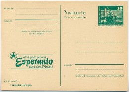 DDR P79-12b-80 C134-a Postkarte PRIVATER ZUDRUCK Esperanto Frieden Leipzig 1980 - Private Postcards - Mint