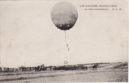 Delcampe - LANGRES (Haute-Marne)  Les GRANDES MANOEUVRES Parc Aérostatique-AEROSTATION-AVIATION-BALLON Militaires-RARE- 2 SCANS - - Langres
