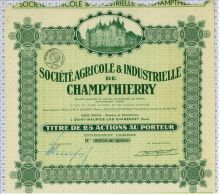 Sté Agricole Et Industrielle De Champthierry, Statuts à Saint Paul Sur Ternoise, Siege à St Maurice Les Charencey - Landwirtschaft