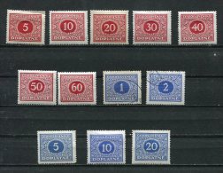 Czechoslovakia 1928 Mi 55-66 Sc J58-69 MNH/MH (2 Stamps Are Used) Doplata - Ungebraucht