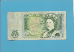 GREAT BRITAIN - 1 POUND - ND ( 1981-84 ) - P 377 B - Sign. D. H. F. Somerset - BANK OF ENGLAND - 1 Pond