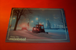 MONTREAL °  CHASSE NEIGE EN ACTION AU SQUARE DOMINION - Modern Cards