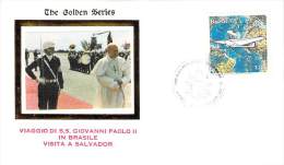 BRESIL  RELIGION CATHOLIQUE VOYAGE  PAPE JEAN PAUL II Pope John Paul II Papst Johannes Paul II PAPA Jonas Paulius II - Covers & Documents