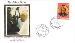 ZAIRE     CATHOLIQUE VOYAGE  PAPE  JEAN PAUL II   Pope John Paul II Papst Johannes Paul II  PAPA Jonas Paulius II - Used Stamps