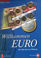 Willkommen EURO Einführung In Lettland 2014 Stg 34€ Bildband Plus Münzen Aus Riga Set 1C.-2€ Coin Of Republik Of Latvija - Numismática