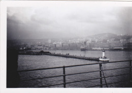 Afrique Du Nord,ALGERIE,ALGER EN 1955,photo Ancienne Originale,le Port,la Mer,france Colonie,MAGHREB,avant Indépendance - Places