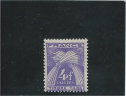 France TAXE N° 84 *    Valeur YT :   0,30 € - 1859-1959 Neufs