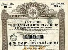 Emprunt Russe  - 1891 - Russland