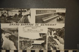 CP, 01, Grand Barrage De Genissiat Edition CAP - Génissiat