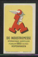 DENMARK 1950 COPENHAGEN INDUSTRY TRADE FAIR POSTER STAMP NHM CINDERELLA ERINOPHILATELIE - Neufs