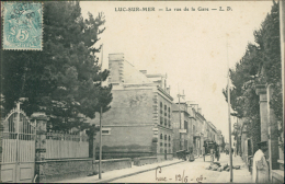 14 LUC SUR MER / Luc-sur-Mer, La Rue De La Gare / - Luc Sur Mer