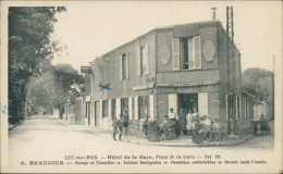 14 LUC SUR MER / Luc-sur-Mer, Hôtel De La Gare, Place De La Gare / - Luc Sur Mer