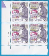 N° 1287 Aide Aux  Sinistrés Victimes Des Intempéries: Bloc De 4 Timbres Neuf - Unused Stamps