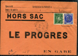 FRANCE - PETAIN - N° 507 + 508 / LETTRE HORS SAC  ENTREPOT AVIGNON LE 23/3/1942, POUR LYON  - TB - 1941-42 Pétain