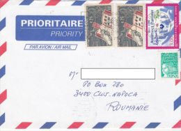PHILATELY, PUBLIK ASSISTANCE, WOMAN, STAMPS ON COVER, 1999, FRANCE - Covers & Documents