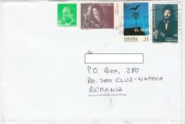 LOLA FLORES, WIND COMPASS, CAMARON DE LA ISLA, KING JUAN CARLOS, STAMPS ON COVER, 1999, SPAIN - Cartas & Documentos