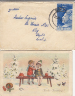 PILOT, PLANES, STAMPS ON LILIPUT COVER, MUSHROOMS, CHILDRENS ON BENCH LILIPUT POSTCARD, 1961, ROMANIA - Lettres & Documents