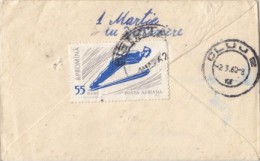 SKI JUMPS, STAMPS ON LILIPUT COVER, 1962, ROMANIA - Lettres & Documents