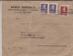 KING MICHAEL, CENSORED ALBA IULIA NR 6, STAMPS ON COVER, 1947, ROMANIA - 2. Weltkrieg (Briefe)