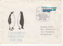 GERMAN ANTARCTIC EXPEDITION, PENGUINS, SPECIAL COVER, 1988, GERMANY - Expéditions Antarctiques