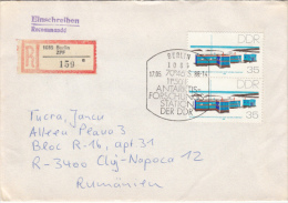 GERMAN ANTARCTIC STATION, GEORG FORSTER, STAMPS AND SPECIAL POSTMARK ON REGISTERED COVER, 1988, GERMANY - Research Stations