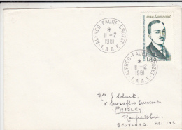 JEAN LORANCHET, STAMPS ON COVER, ALFRED FAURE BASE, 1981, TAAF - Covers & Documents