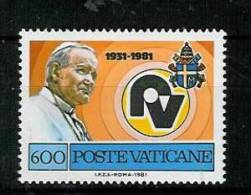 Vatican 1981: Radio Vatican, Mi.-Nr. 782   ** - Nuevos