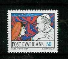 Vatican 1984: Mi.-Nr. 852: Reisen Papst Johannes Paul    ** - Neufs