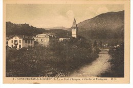 Saint Etienne De Baigorry - Le  Pont D´Ispeguy, Le Clocher Et Montagnes - MD 2 - Vierge - Tbe - Saint Etienne De Baigorry