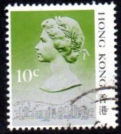 Hong Kong QEII 198710c Definitive, Type I, Fine Used - Usati