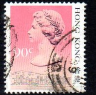 Hong Kong QEII 1987 90c Definitive, Type II, Fine Used - Gebraucht