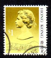 Hong Kong QEII 1987 $1 Definitive, Type I, Fine Used - Used Stamps