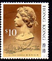 Hong Kong QEII 1987 $10 Definitive, Type I, Fine Used - Oblitérés