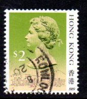 Hong Kong QEII 1989 $2 Definitive, Imprint Date, Fine Used - Oblitérés