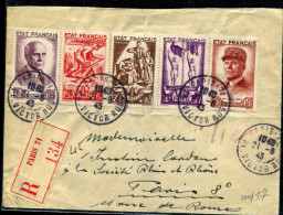 FRANCE - PETAIN - N° 580A/ LR DE PARIS LE 21/8/1943, POUR PARIS - TB & RARE - 1941-42 Pétain