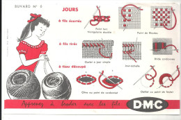Buvard DMC Apprenez à Broder Avec Les Fils DMC BUVARD N°6 - Textile & Vestimentaire