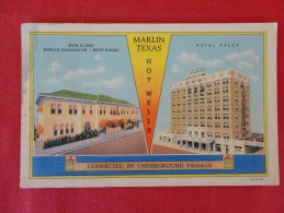 Texas > Marlin Buie Clinic Marlin Sanitarium Hotel Falls 1944 Cancel--ref 1148 - Other & Unclassified