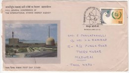 Postal Used India FDC 1979, IAEA, Atomic Energy Agency, Atom, Science, - Atomo