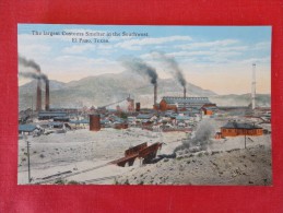 - Texas > El Paso  Customs Smelter  Paper Residue Back Side Left Border Not Mailed --ref 1148 - El Paso