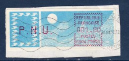 FRANCE Distributeurs 1985 Papier Carrier 1.80 Fr Yv 94 Obl Sur Fragt - 1985 Papier « Carrier »
