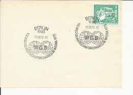 ALEMANIA DDR BERLIN MAT CONGRESO WGB MAPAMUNDI CARTOGRAFIA - Other & Unclassified