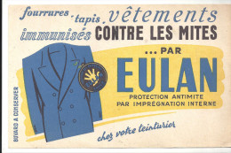 Buvard Fourrures, Tapis, Vêtements Immunisés Contre Les Mites Par EULAN. - Textile & Vestimentaire