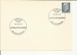 ALEMANIA DDR BERLIN MAT HERMANN MATERN - Other & Unclassified